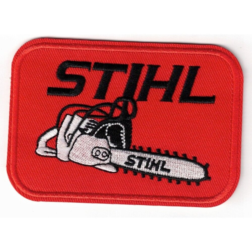 Stihl Handy Man Tools 3x4in Embroidered Iron-on Patch - Picture 1 of 2